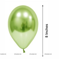 Light Green Chrome Balloons (Pack of 10)