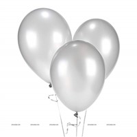 Silver Chrome Balloons (Pack of 10)