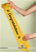 Congratulations sash Gold glitter