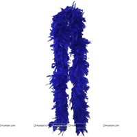 Feather Boa Garland Dark Blue