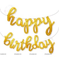 Cursive Foil Birthday Balloon Pack ( Pack of 42 pcs)