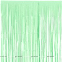 Green Foil Curtain (Pastel)