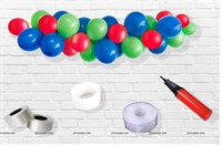 Green Blue and Red Cloud