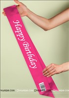 Happy Birthday sash