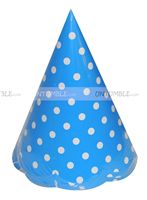 Blue Polka Dot Hats