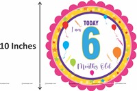 Milestone Cards for First Year Girl Baby (Pack of 12)
