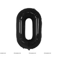 No 0 Black foil balloon 40 inch