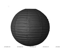 10 INCH Black Paper Lantern
