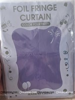 Pastel Purple Square Foil Curtains
