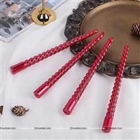 Red Spiral Candle Pack of 10