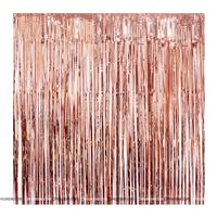 Rose Gold Foil Curtains 6ft x 6ft