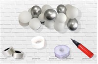 White and Silver Chrome Cloud