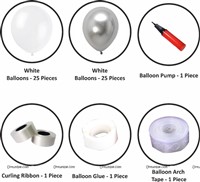 White and Silver Chrome Cloud