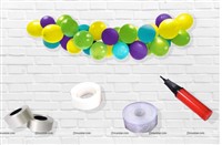 Yellow Green Blue Purple cloud