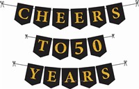 Cheers to 50 Years Banner 