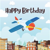 Aeroplane Theme Backdrop 