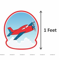 Aeroplane theme Paper Fan Party kit