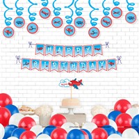 Aeroplane  Swirls Party Kit