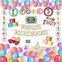 Paper Fan Decor Kits - Alphabet Theme Birthday