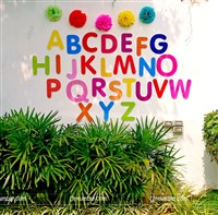 Letter Cutouts Backdrop kit 