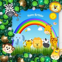 Baby Jungle Theme Backdrop Arch Kit