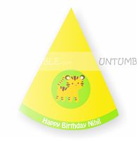 Baby Tiger birthday hats (Set of 6)