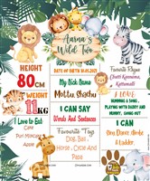 Chalkboard posters - Baby Animal Jungle birthday supplies