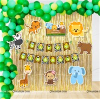 Jungle Foil Curtain Kit (Pack of 109 pcs)