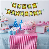 Baby Jungle Birthday theme Happy Birthday Banners