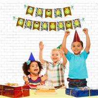 Baby Jungle Birthday theme Happy Birthday Banners