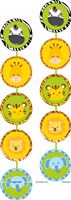 4 ft Jungle animals danglers (Pack of 2)