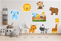 Jungle Animals Poster Pack (Pack of 8)