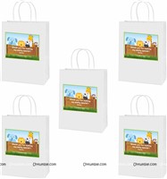 Baby Jungle Birthday theme Stickered gift bags