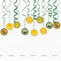 Baby Jungle Swirls Round(Pack of 10)