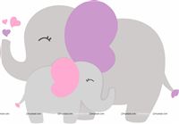 Elephant baby and mummy