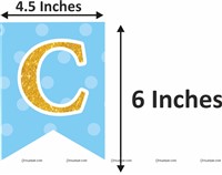 Baby Boy Welcome Home Foil Decor Kit Gold (Pack of 45 pcs)