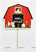 Barnyard Theme Cake Topper 