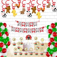 Farm Theme Swirls and Toppers Kit