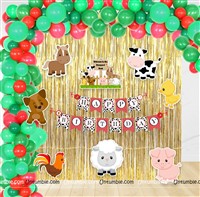 Farm barnyard Foil Curtain Kit (Pack of 109 pcs)