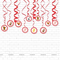 Barnyard Party Swirls (Pack of 10 )