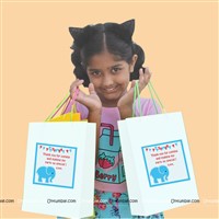 Elephant Theme Birthday Stickered gift bags