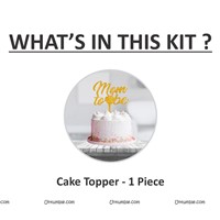 Mom To Be Topper (Gold)