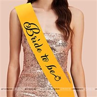 Bride to Be sash Yellow