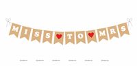 Miss To Mrs Beige Bridal shower banner