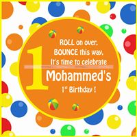 Ball Party Supplies theme Backdrop