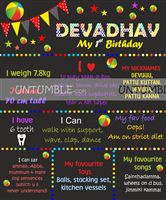 Chalkboard posters - Ball themed party supplies