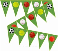 Ball Theme Triangle Bunting (10 ft)