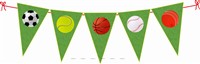 Ball Theme Triangle Bunting (10 ft)