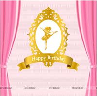 Ballerina Theme Backdrop