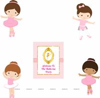 Ballerina Theme Poster Pack of 5